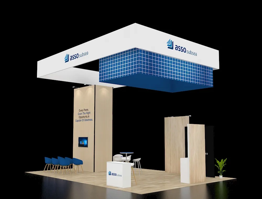 20x30 trade show booth rental design